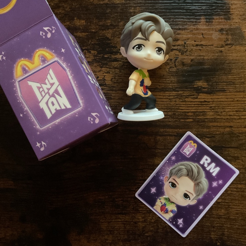 McDonald's 2025 Happy Meal Toy Figure Tiny Tan x BTS RM